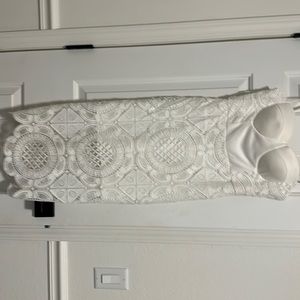 Sexy white lace dress by Madison Square